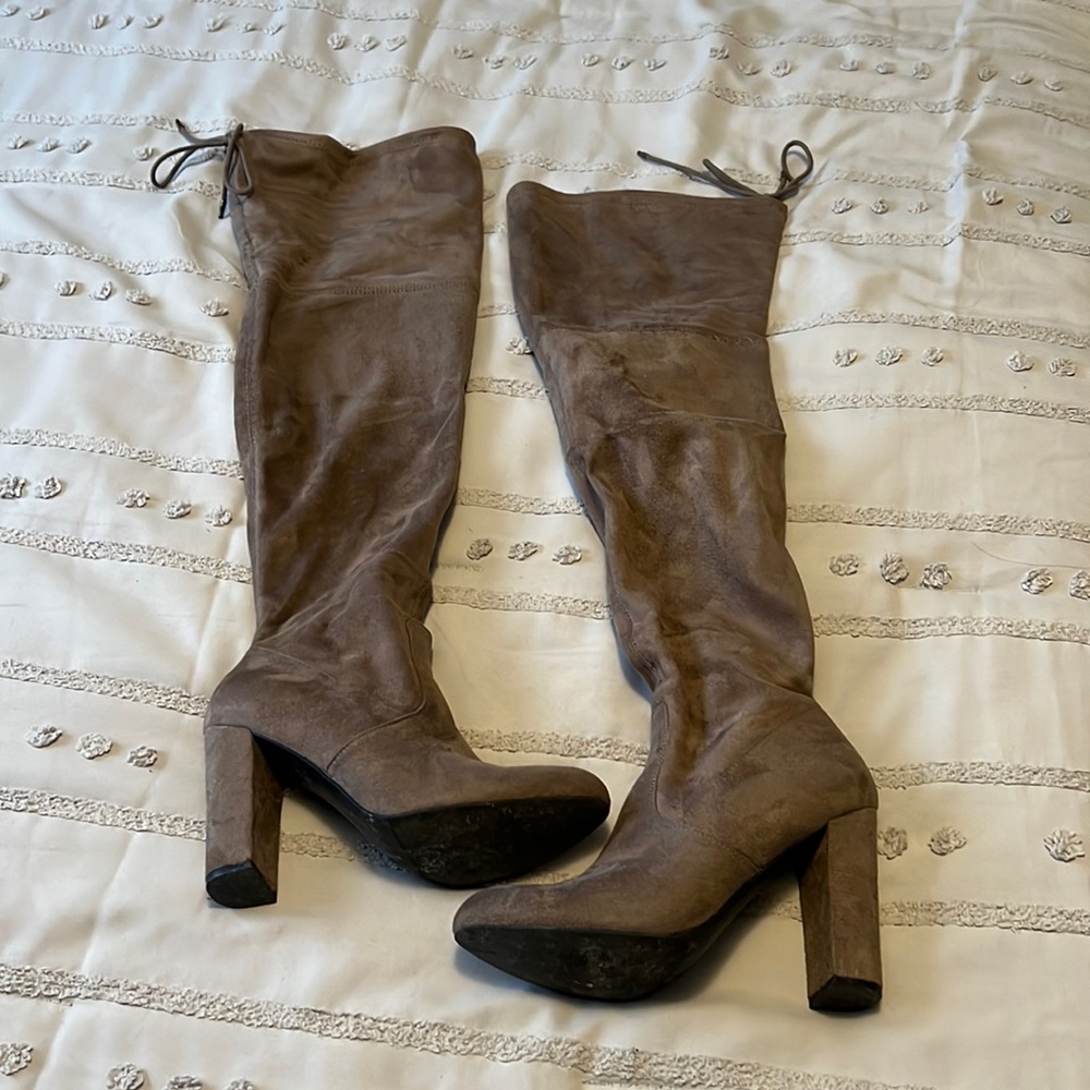 Tan over the Knee Boots
